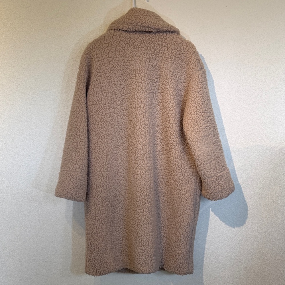 Topshop Beige Teddy Jacket - Picture 3 of 3